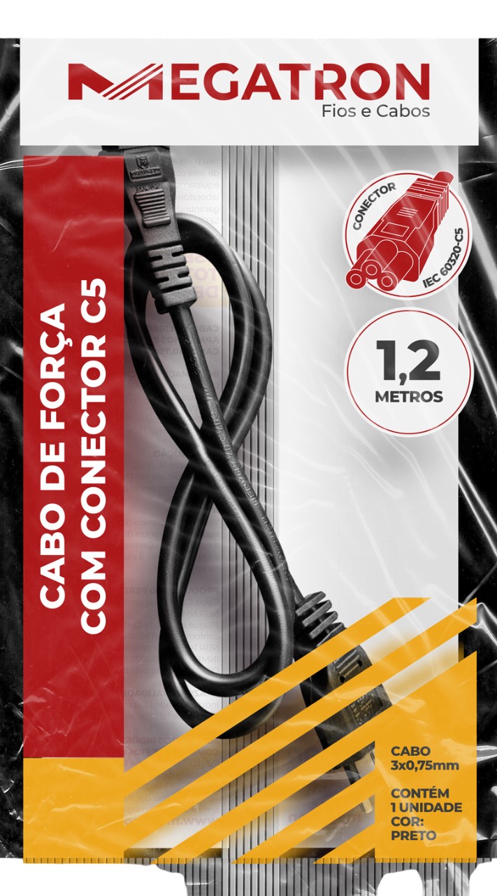 Cabo Forca  3x0,75 1,20mt Pt