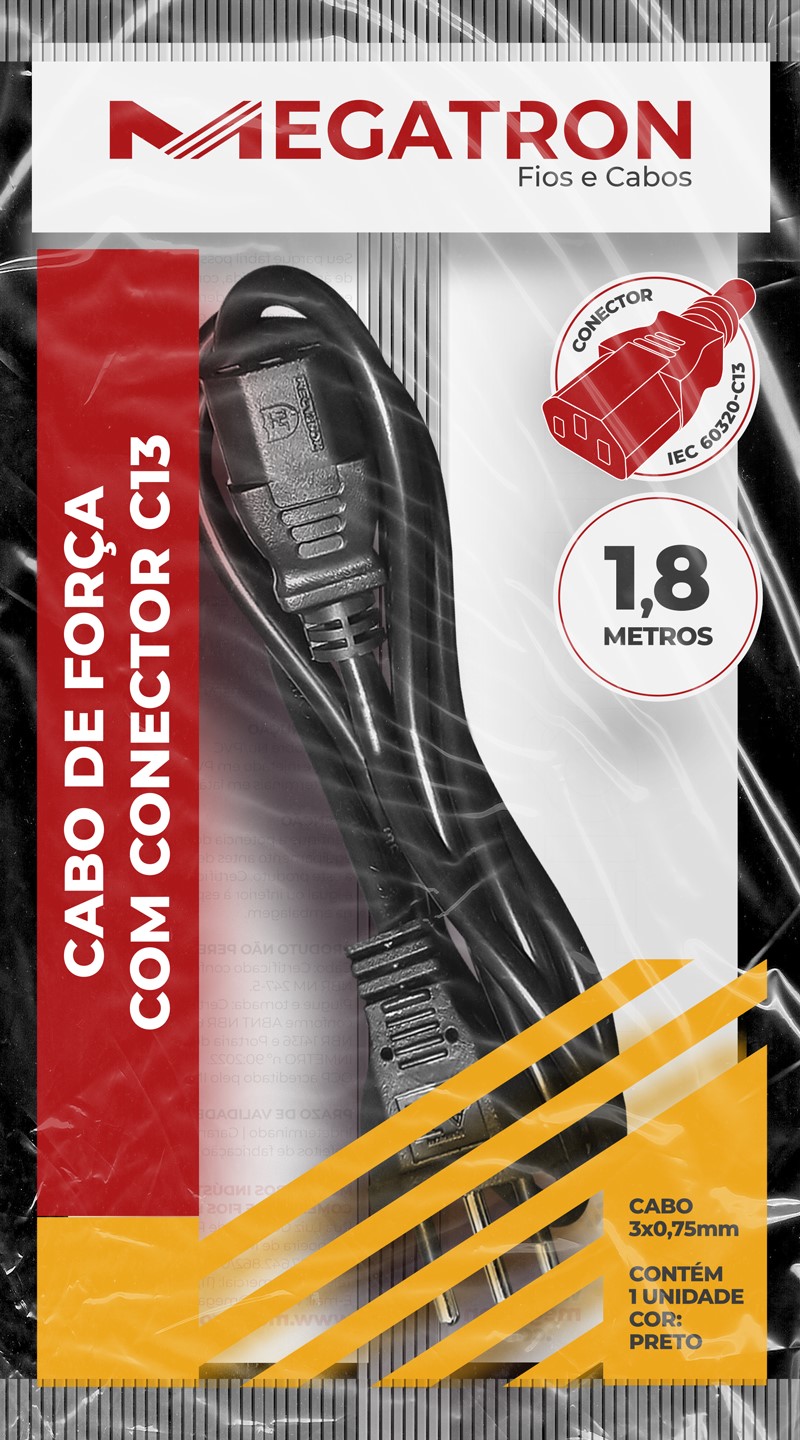 Cabo Forca  3x0,75 1,80mt Pt
