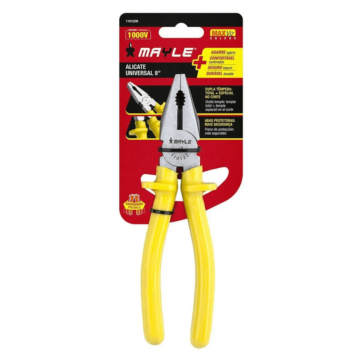Alicate Univ 8” Isol 1000v Crv