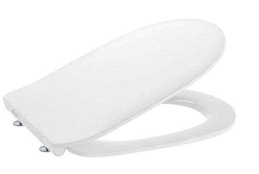 Assento Plast Oval Br Round Softclose