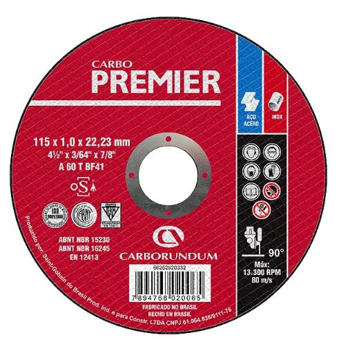 Disco De Corte  4.1/2x1/25x7/8” Inox Red