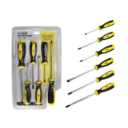 Chave Philips Imantada Kit 6 Pcs