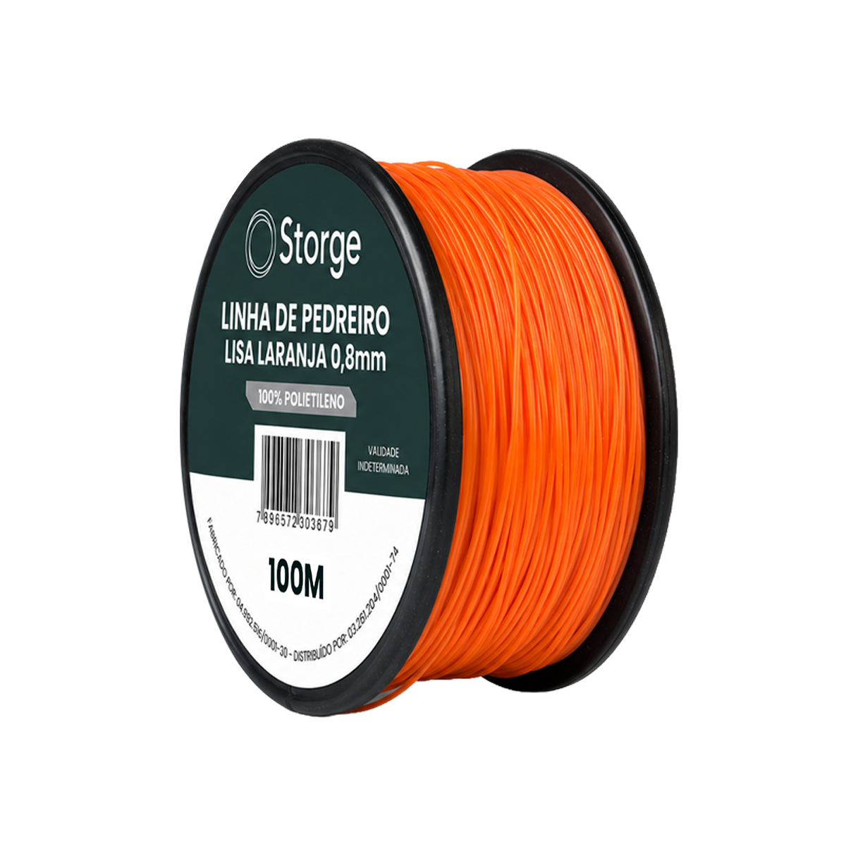 Linha P/ Pedreiro Lisa Laranj 100mt C/12