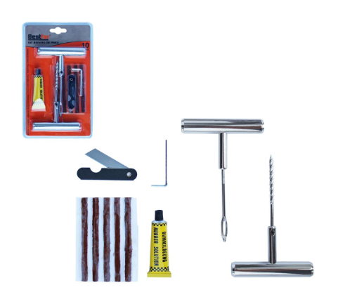 Kit Reparo P/Pneu Manopla C/10pc