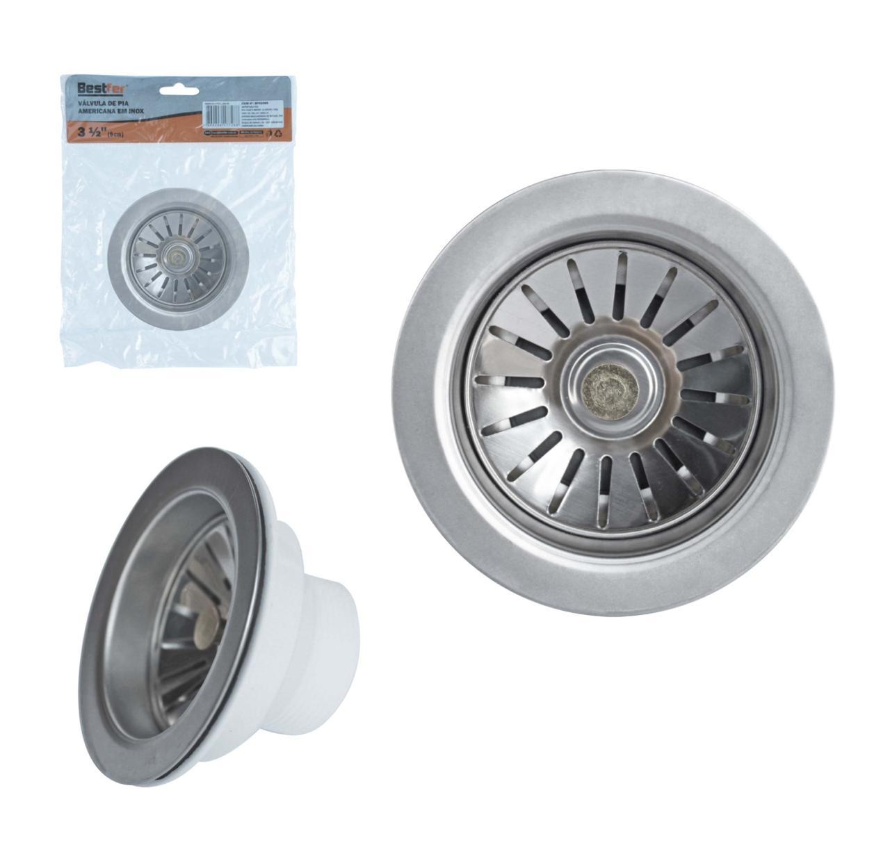 Valv Amer Inox/Abs 3.1/2” Cr