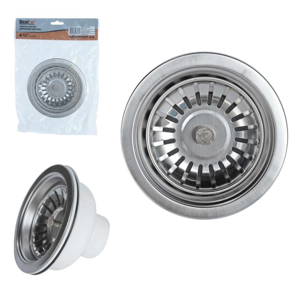 Valv Amer Inox/Abs 4.1/2” Cr
