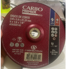 Disco De Corte 9x1/8x7/8” Metal C/Relevo