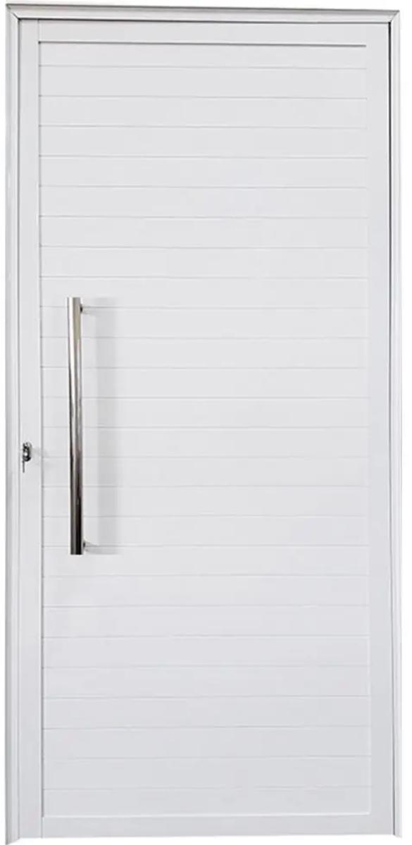 Porta Alum  Lambr 0,80x2,10 C/Pux Esq Br