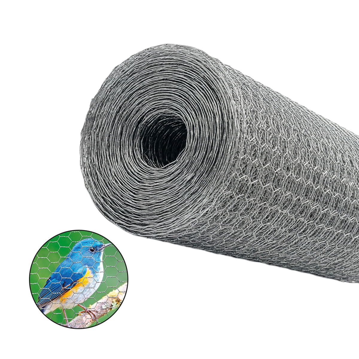 Tela Hex Viveiro 1/2”X22x1,00x50mt