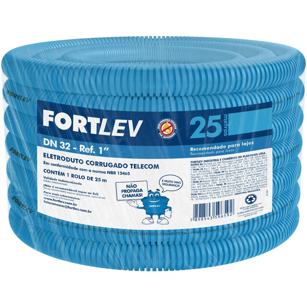 Eletrod Pvc Corrug 32mmx25mt Az C/ Norma