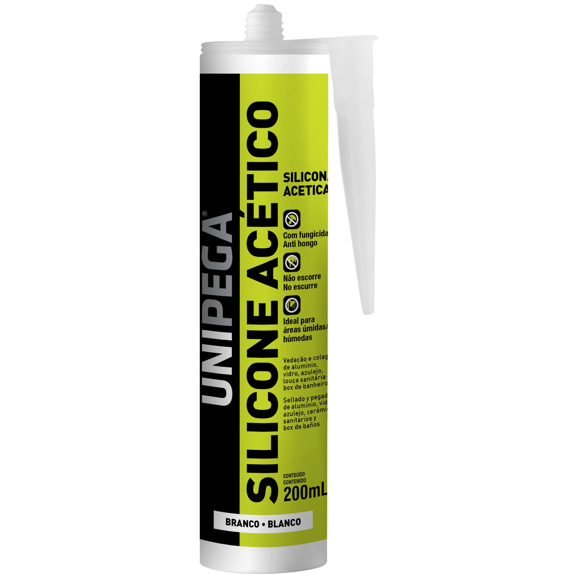 Silicone Acetico Branco 200gr