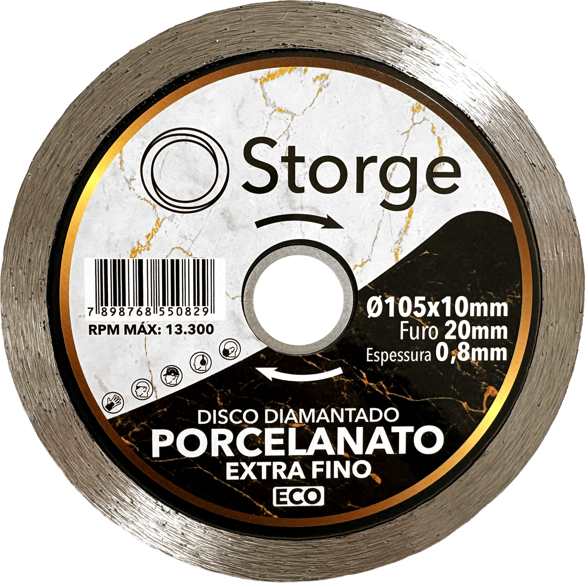Disco Diam Porcelan Liso 105mm