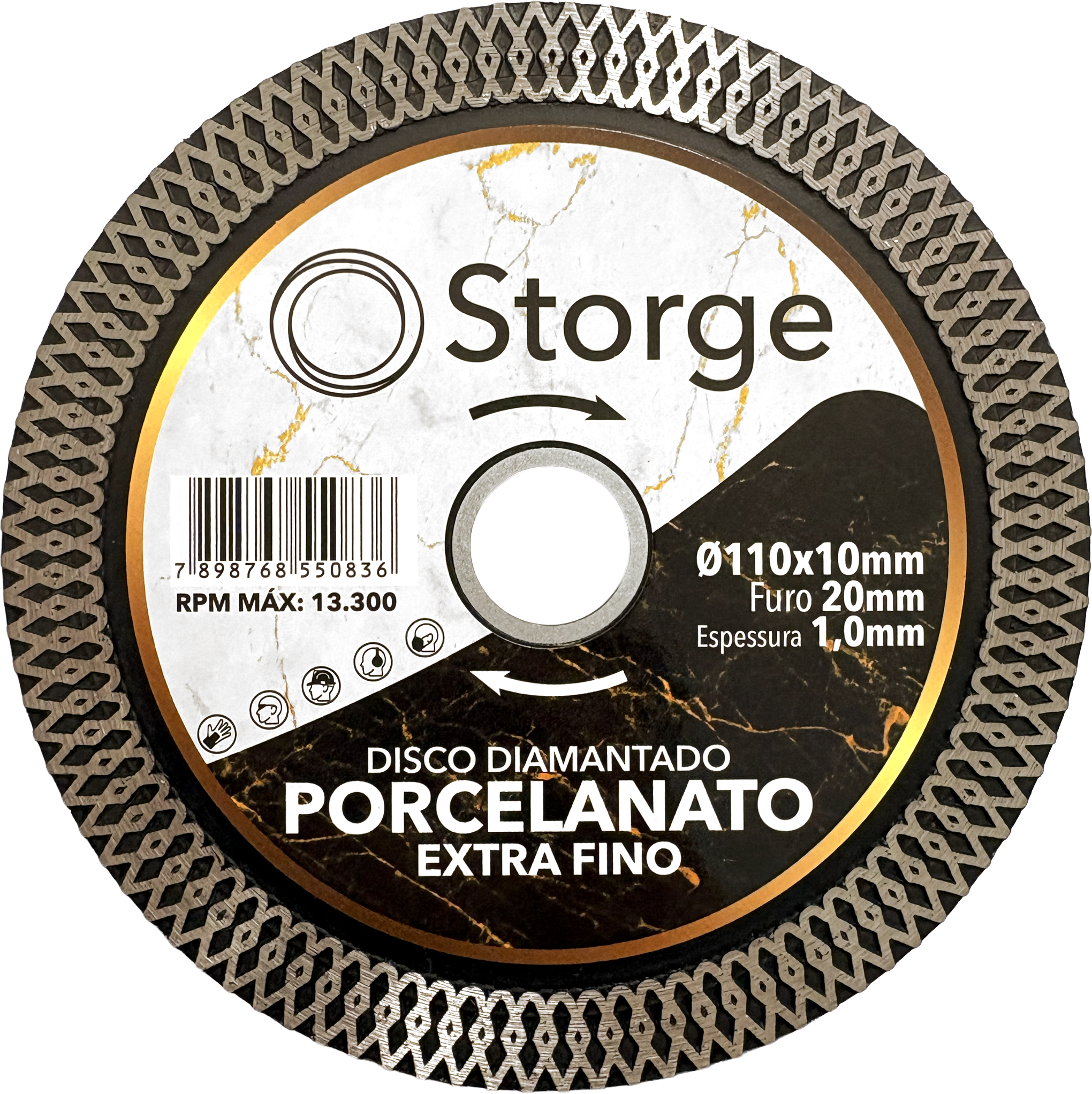 Disco Diam Turbo Porcelan Prof 110mm