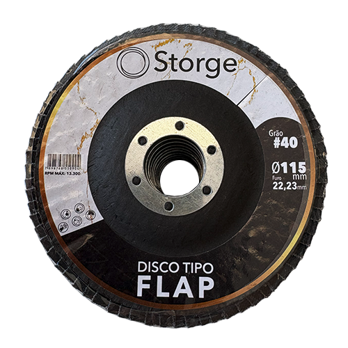Disco Flap Reto 4.1/2”  G40 Zirconio
