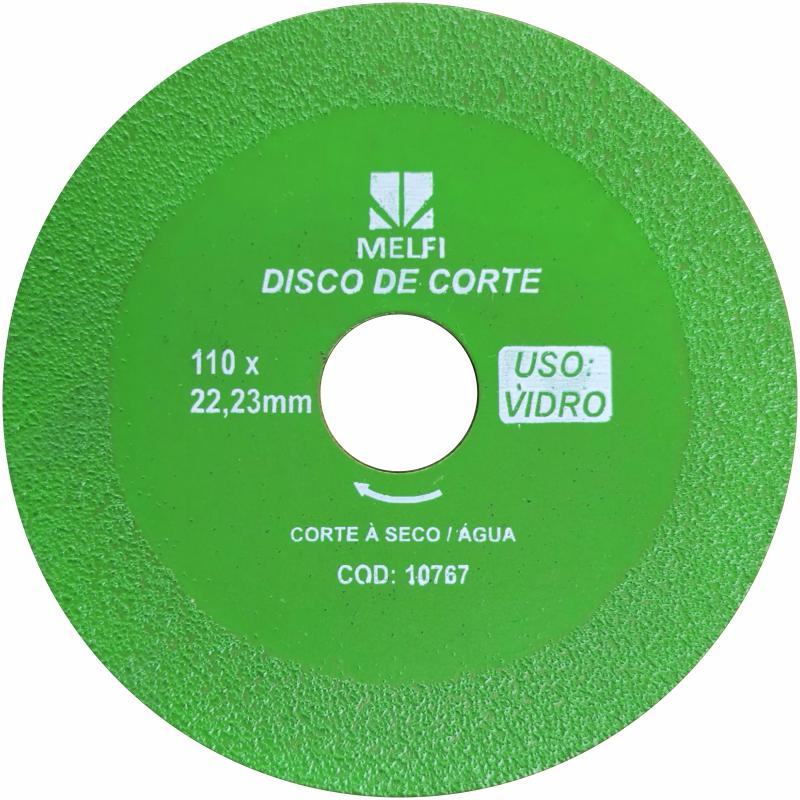 Disco De Corte P/Vidro 110x22,23mm