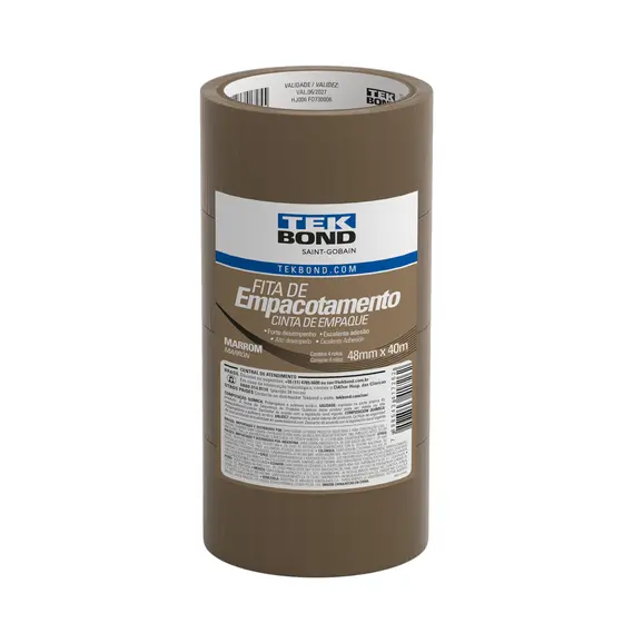 Fita Empacot 48mmx40mt Marrom