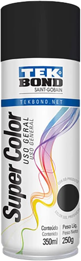 Tinta Spray A.Temp Preto 350ml 250gr