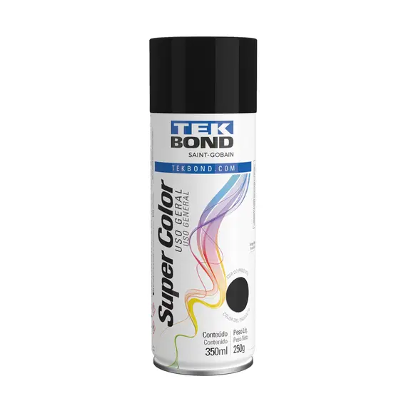 Tinta Spray U.G Preto Bril 350ml 250g