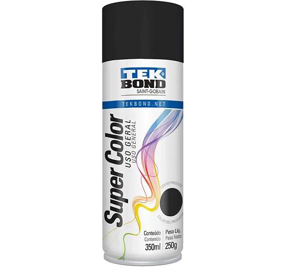 Tinta Spray U.G Preto Fo 350 Ml 250g