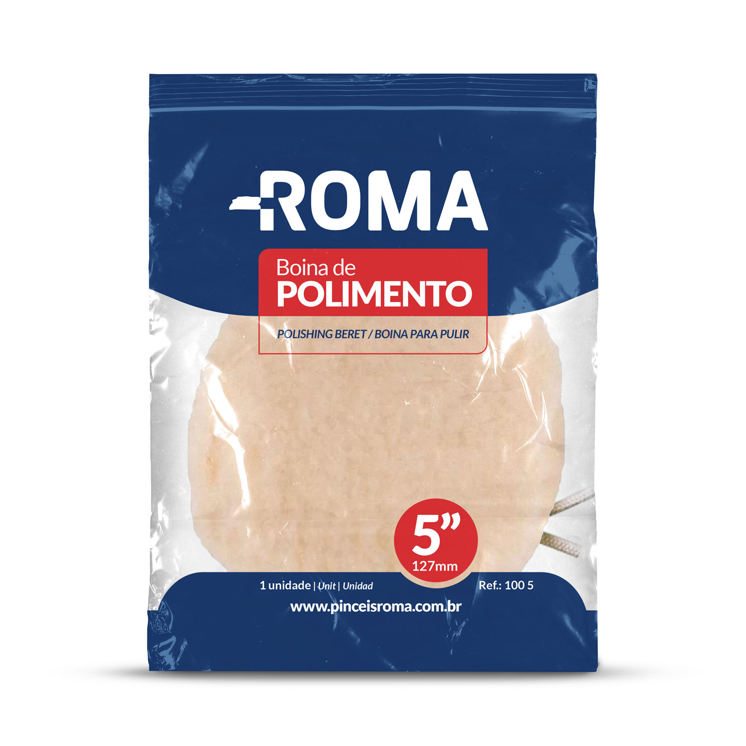 Boina De Polimento 5” 127mm