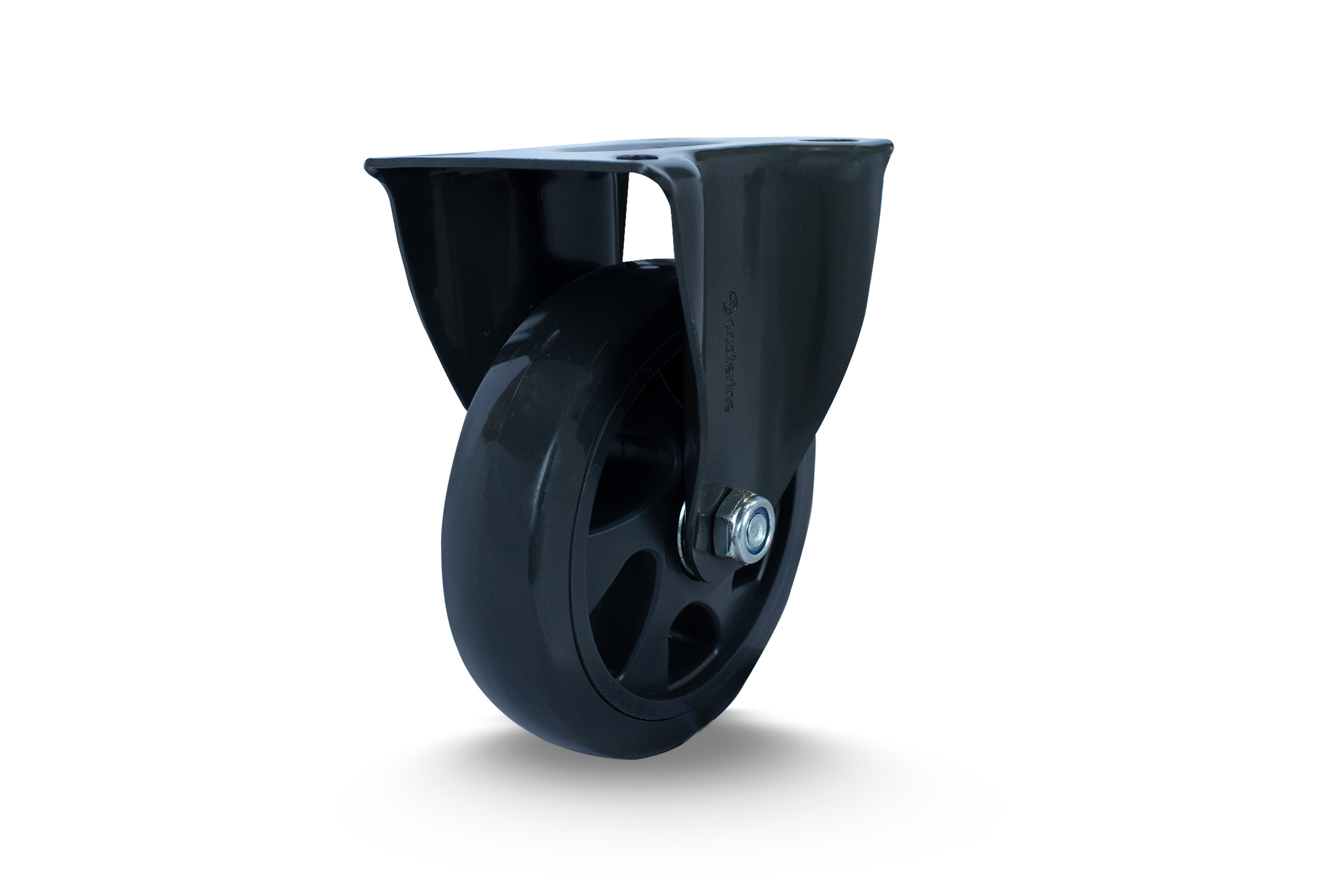Rodizio Fixo 100mm Pvc Cinza 80x105 S/Fr